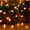 Luz de cuerda solar de la lámpara de Navidad de la cuerda decorativa fuera con burbuja