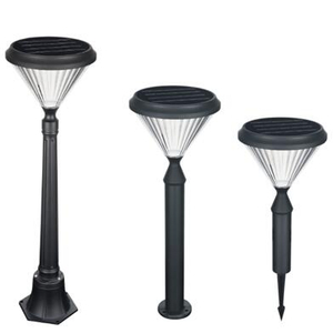 Bolardo de luz solar de decoración exterior de 5W para jardín